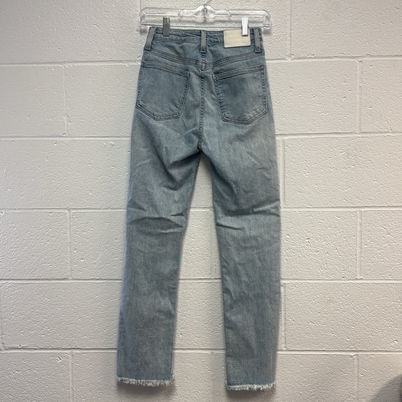 Jonathan Simkhai Blue Straight Leg Jeans - Picture 6 of 8